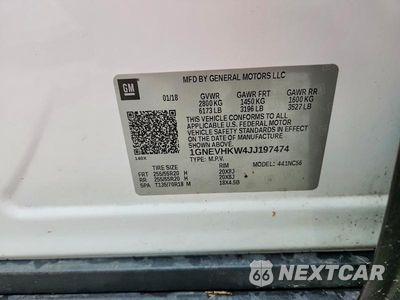 Zdjęcie 13 z 13 samochodu: 2018 CHEVROLET TRAVERSE LT VIN:1GNEVHKW4JJ197474 - miniatura