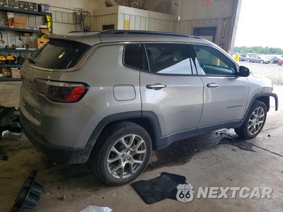 Trzecie zdjęcie samochodu z tyłu: 2022 JEEP COMPASS LATITUDE LUX VIN:3C4NJDFB2NT208202 - miniatura