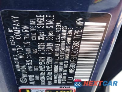 Zdjęcie 13 z 13 samochodu: 2017 HYUNDAI SANTA FE SE ULTIMATE VIN:KM8SRDHF3HU207593 - miniatura