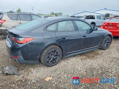 Trzecie zdjęcie samochodu z tyłu: 2023 BMW I4 EDRIVE 35 VIN:WBY43AW04PFP61836 - miniatura