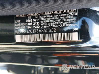 Zdjęcie 12 z 12 samochodu: 2003 MERCEDES-BENZ S 430 VIN:WDBNG70J93A355832 - miniatura