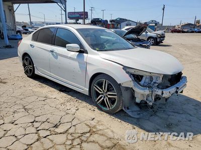 Czwarte zdjęcie samochodu z boku: 2017 HONDA ACCORD SPORT VIN:1HGCR2F57HA308162 - miniatura