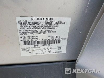 Zdjęcie 12 z 12 samochodu: 2013 FORD TAURUS LIMITED VIN:1FAHP2F80DG112047 - miniatura