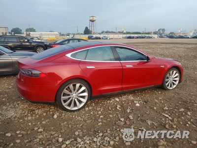Trzecie zdjęcie samochodu z tyłu: 2013 TESLA MODEL S VIN:5YJSA1CP7DFP10766 - miniatura