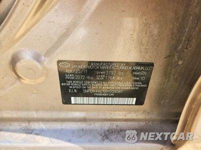 Zdjęcie 12 z 12 samochodu: 2011 HYUNDAI ELANTRA GLS VIN:5NPDH4AE1BH059561 - miniatura