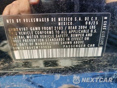 Zdjęcie 13 z 13 samochodu: 2025 VOLKSWAGEN JETTA SE VIN:3VW7X7BU4SM103034 - miniatura
