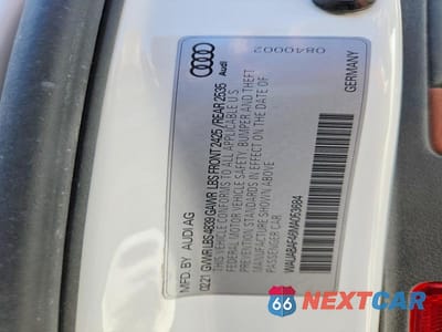 Zdjęcie 12 z 12 samochodu: 2021 AUDI A4 PREMIUM 40 VIN:WAUABAF46MA053684 - miniatura