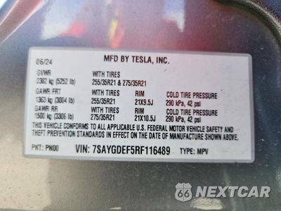 Zdjęcie 12 z 12 samochodu: 2024 TESLA MODEL Y VIN:7SAYGDEF5RF116489 - miniatura