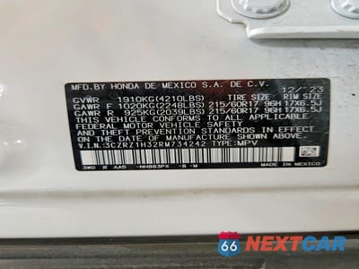Zdjęcie 12 z 12 samochodu: 2024 HONDA HR-V LX VIN:3CZRZ1H32RM734242 - miniatura