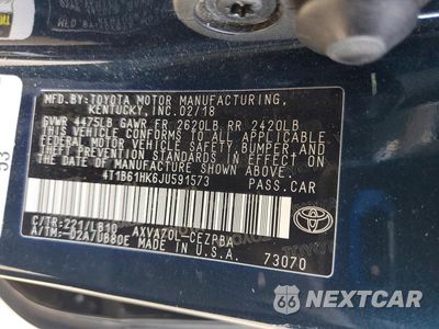 Zdjęcie 12 z 12 samochodu: 2018 TOYOTA CAMRY XSE VIN:4T1B61HK6JU591573 - miniatura