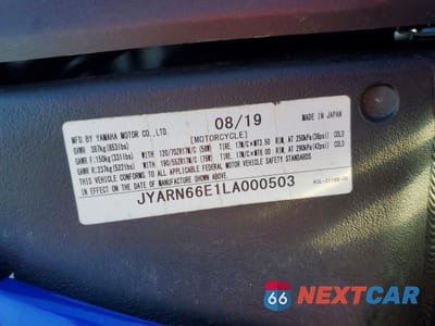 Zdjęcie 10 z 10 samochodu: 2020 YAMAHA YZFR1 VIN:JYARN66E1LA000503 - miniatura