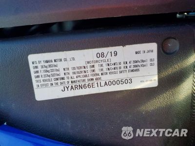 Zdjęcie 10 z 10 samochodu: 2020 YAMAHA YZFR1 VIN:JYARN66E1LA000503 - miniatura