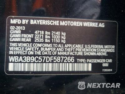 Zdjęcie 12 z 12 samochodu: 2013 BMW 335I XDRIVE VIN:WBA3B9C57DF587266 - miniatura