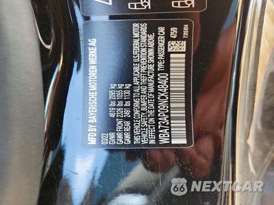 Zdjęcie 12 z 12 samochodu: 2022 BMW 430XI VIN:WBA73AP09NCK48400 - miniatura