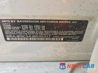 Zdjęcie 12 z 12 samochodu: 2018 BMW M550XI VIN:WBAJB9C54JB035377 - miniatura