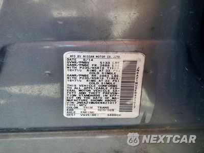 Zdjęcie 14 z 14 samochodu: 2014 NISSAN MURANO SL VIN:JN8AZ1MU8EW421017 - miniatura