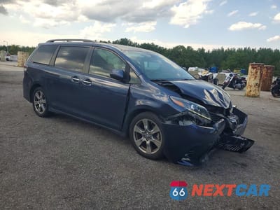 Czwarte zdjęcie samochodu z boku: 2018 TOYOTA SIENNA SE PREMIUM 8-PASSENGER VIN:5TDXZ3DC3JS924151 - miniatura