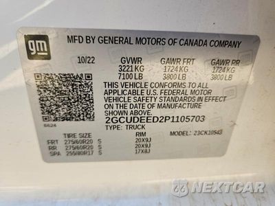 Zdjęcie 12 z 12 samochodu: 2023 CHEVROLET SILVERADO K1500 RST VIN:2GCUDEED2P1105703 - miniatura