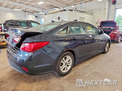 Trzecie zdjęcie samochodu z tyłu: 2014 HYUNDAI SONATA GLS VIN:5NPEB4AC9EH942767 - miniatura
