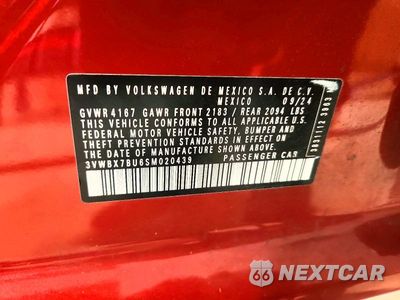 Zdjęcie 12 z 12 samochodu: 2025 VOLKSWAGEN JETTA SPORT VIN:3VWBX7BU6SM020439 - miniatura