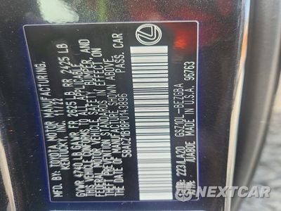 Zdjęcie 12 z 12 samochodu: 2023 LEXUS ES 350 BASE VIN:58ACZ1B18PU143896 - miniatura