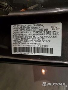 Zdjęcie 13 z 13 samochodu: 2023 HONDA RIDGELINE RTL-E VIN:5FPYK3F76PB003572 - miniatura