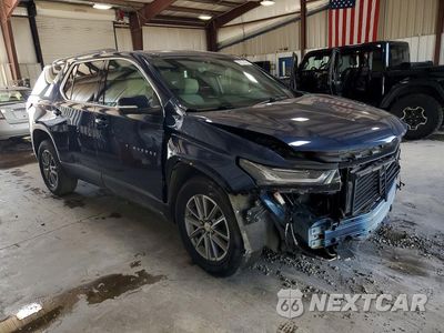 Czwarte zdjęcie samochodu z boku: 2022 CHEVROLET TRAVERSE LT VIN:1GNEVGKW3NJ179032 - miniatura