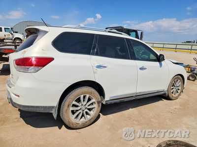 Trzecie zdjęcie samochodu z tyłu: 2014 NISSAN PATHFINDER SL VIN:5N1AR2MM5EC697279 - miniatura