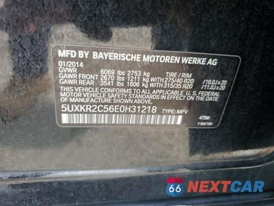 Zdjęcie 13 z 13 samochodu: 2014 BMW X5 SDRIVE35I VIN:5UXKR2C56E0H31218 - miniatura