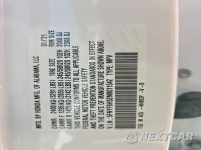 Zdjęcie 13 z 13 samochodu: 2021 HONDA PASSPORT EXL VIN:5FNYF8H52MB011542 - miniatura