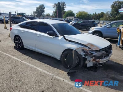 Czwarte zdjęcie samochodu z boku: 2022 HONDA ACCORD SPORT VIN:1HGCV1F33NA094139 - miniatura