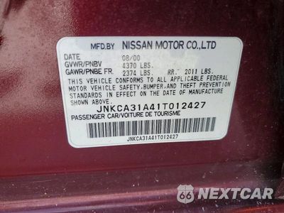 Zdjęcie 12 z 12 samochodu: 2001 INFINITI I30 TOURING VIN:JNKCA31A41T012427 - miniatura