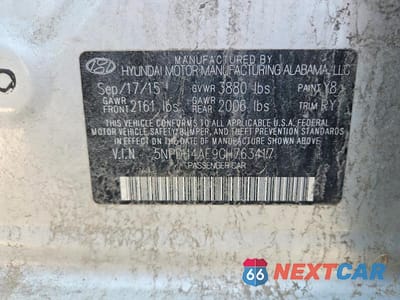 Zdjęcie 12 z 12 samochodu: 2016 HYUNDAI ELANTRA VALUE EDITION VIN:5NPDH4AE9GH763417 - miniatura