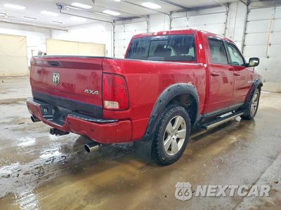 Trzecie zdjęcie samochodu z tyłu: 2010 DODGE RAM 1500 VIN:1D7RV1CT4AS120089 - miniatura