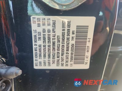 Zdjęcie 12 z 12 samochodu: 2018 HONDA CR-V EXL VIN:7FARW1H81JE025454 - miniatura
