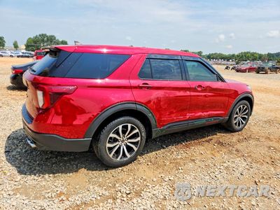 Trzecie zdjęcie samochodu z tyłu: 2021 FORD EXPLORER ST VIN:1FM5K8GC5MGA21210 - miniatura