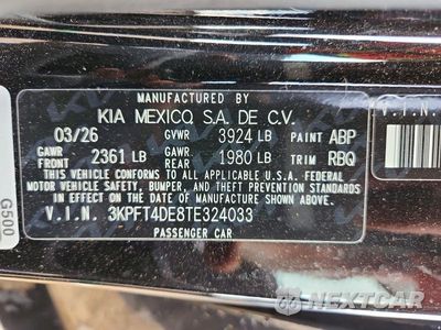 Zdjęcie 13 z 13 samochodu: 2026 KIA K4 LXS VIN:3KPFT4DE8TE324033 - miniatura