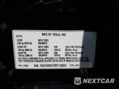 Zdjęcie 13 z 13 samochodu: 2024 TESLA MODEL Y VIN:7SAYGDEE7RF118624 - miniatura