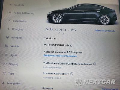 Zdjęcie 9 z 12 samochodu: 2017 TESLA MODEL S VIN:5YJSA1E17HF215420 - miniatura