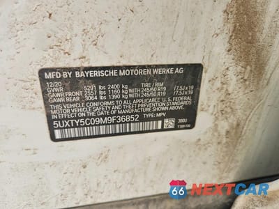 Zdjęcie 13 z 13 samochodu: 2021 BMW X3 XDRIVE30I VIN:5UXTY5C09M9F36852 - miniatura