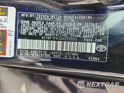 Zdjęcie 12 z 12 samochodu: 2016 TOYOTA CAMRY SE VIN:4T1BF1FK3GU222553 - miniatura