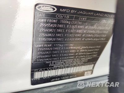 Zdjęcie 14 z 14 samochodu: 2019 LAND ROVER RANGE ROVER SPORT SUPERCHARGED DYNAMIC VIN:SALWR2RE9KA824692 - miniatura