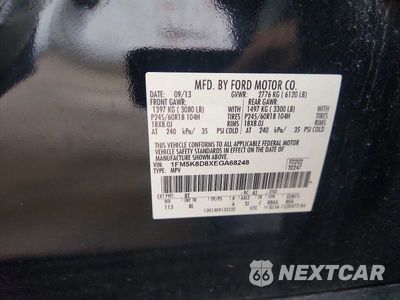 Zdjęcie 13 z 13 samochodu: 2014 FORD EXPLORER XLT VIN:1FM5K8D8XEGA68248 - miniatura