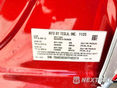Zdjęcie 12 z 12 samochodu: 2026 TESLA MODEL X VIN:7SAXCAE56TF482076 - miniatura