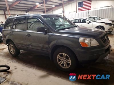 Czwarte zdjęcie samochodu z boku: 2005 HONDA PILOT EX VIN:5FNYF18425B034349 - miniatura