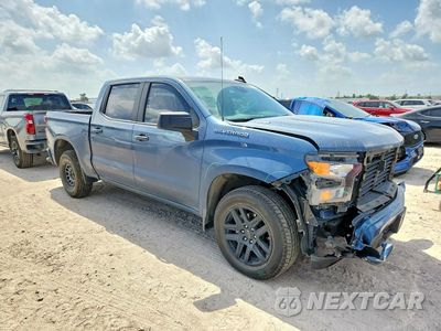 Czwarte zdjęcie samochodu z boku: 2024 CHEVROLET SILVERADO C1500 CUSTOM VIN:1GCPABEK4RZ401500 - miniatura