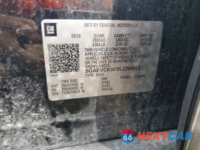 Zdjęcie 13 z 13 samochodu: 2019 BUICK ENCLAVE AVENIR VIN:5GAEVCKW3KJ294051 - miniatura