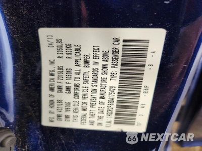 Zdjęcie 12 z 12 samochodu: 2013 HONDA ACCORD EXL VIN:1HGCR2F86DA175429 - miniatura