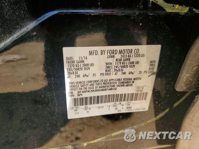 Zdjęcie 12 z 12 samochodu: 2017 FORD EDGE TITANIUM VIN:2FMPK3K95HBB14832 - miniatura
