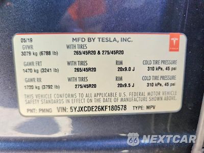 Zdjęcie 13 z 13 samochodu: 2019 TESLA MODEL X VIN:5YJXCDE26KF180578 - miniatura